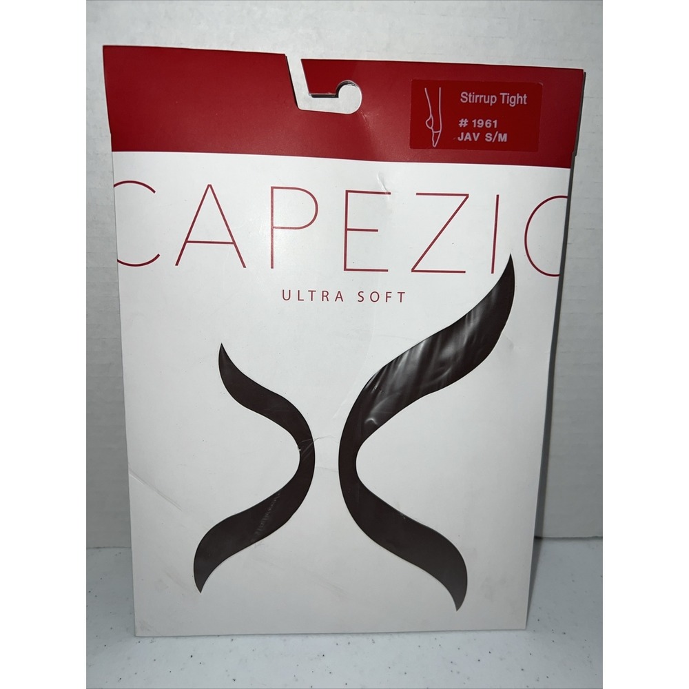 Capezio Stirrup Tight #1961 Tights Sizeβ S/M Java Brown Color NIB